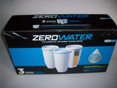 ZeroWater Official Replacement Filter - 5-Stage 0 TDS Filter Replacement - 3PACK - Image 1 of 2