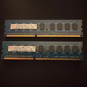 2 x HP Hynix HMT125U7BFR8C-H9 500209-061 501540-001 2GB PC3-10600 DDR3 CL9 240P - Picture 1 of 1