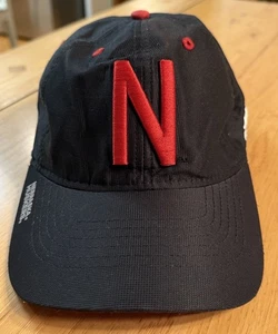 Adidas Nebraska Huskers Black Strapback Hat Cap Tall Thin N Cornhuskers Black - Picture 1 of 17