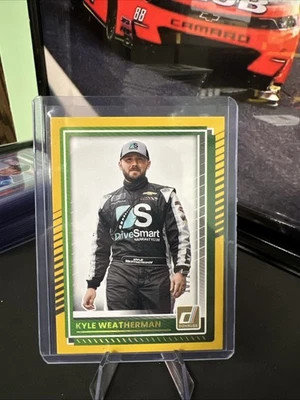 2025 Donruss Racing NASCAR #4 Gold Base 10/10 Kyle Weatherman - Image 1 of 2