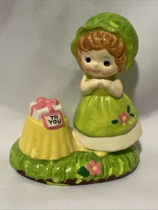 Josef Original Korea Girl Green Dress Present To You Surprise Figurine - Picture 1 of 11