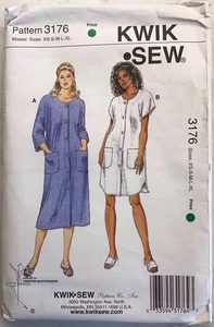 KWIK SEW 3176 Sewing Pattern, Complete, Cut, Misses Robe, Vintage 2003, XS-XL - Picture 1 of 2