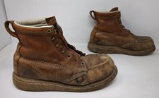 Thorogood 8” Steel Toe Work Boot Brown Leather Mens Size 8 D 804-4200 USA Made