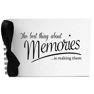 Ribbon, Best Memories, Photo Album, Scrapbook, Blank White Pages, A5 - Picture 1 of 5