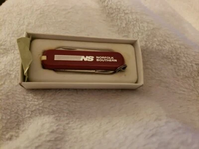 Navaja suiza Victorinox NS Norfolk Southern Railroad con caja 1973-1976 rara Foto 1 de 4