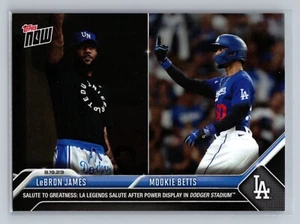 2023 Topps Now - One Finger Salute to Greatness Mookie Betts, LeBron James  - Imagen 1 de 2
