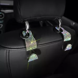 4 PIEZAS Ostentoso Asiento de Automóvil Back Ganchos Soporte Colgador Gancho para Bolsa-Iridiscente - Imagen 1 de 9