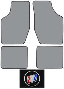 1986-1987 Buick Somerset Cutpile Carpet Logo Floor Mat 4pc - Picture 1 of 10