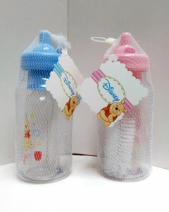 Winnie Pooh Baby Bottle 3-piece Gift Set 9 oz Baby Bottle, Bottle Bank & Brush - Picture 1 of 10
