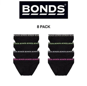 Bonds Girls Bikini Sport Ultimate Comfy and Fresh Moisture Wicking 8 Pack UWKL4A - Picture 1 of 3
