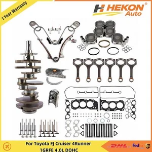 1GR-FE Engine Overhaul Rebuild Kit For Toyota FJ Cruiser 4Runner 1GRFE 4.0L DOHC - Picture 1 of 11