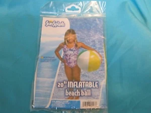 NIB NEW SUNSPLASH 20" INFLATABLE POOL / BEACH / LAKE WATER SWIM BEACHBALL - Picture 1 of 3