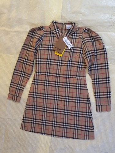 Abito Suzanne vintage a scacchi Burberry per bambine 10 anni. Crp £270