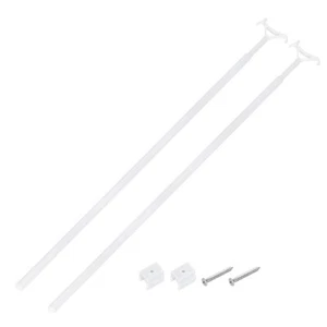 2Pcs 29"-53" Draw Rod for Cordless Blinds, Window Shades Up and Down Rod, White - Picture 1 of 6