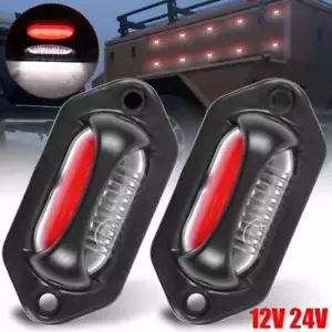 2X Luces LED de matrícula 24V 12V Blanco Rojo Camión SUV Remolque Lámpara de señalización lateral - Imagen 1 de 8