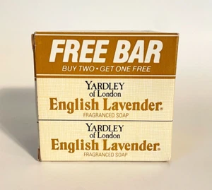 3 Bars Yardley of London English Lavender Fragranced Soap NOS - Picture 1 of 6