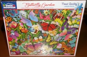 Butterfly Garden - White Mountain Puzzle – N.I.B. - #1700 - Picture 1 of 6