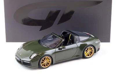 1:18 GT Spirit GT438 Porsche 911 (992) Targa 4S Nero-Verde Oliva 2020 - Immagine 1 di 4
