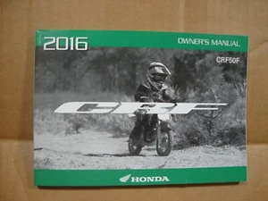 2016 Honda CRF50F owners manual 31GEL750 - Picture 1 of 4