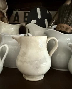 Vintage Stained Ironstone Creamer ~ Gorgeous Patina! - Picture 1 of 12