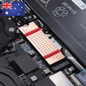 Copper SSD Heat Sink Laptop Desktop SSD Cooler 0.8mm/1mm/2mm for M.2 2280 SSD - Afbeelding 1 van 21