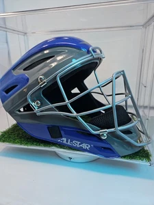 All-Star System MVP2510-1 Catcher's Helmet Blue GreyYouth 6 1/4 - 7 I Bar Vision - Picture 1 of 14