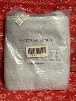 Victoria's Secret PINK Cozy Plush Light Blue Teddy Large Tote Bag NEW - Image 1 of 4