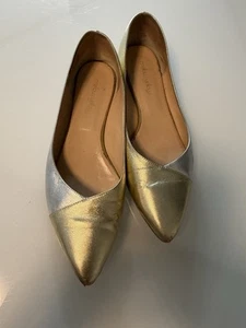 Mellow Yellow Leder Ballerina Gold Silber Gr. 41 - Bild 1 von 5
