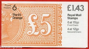 SG. FN5B £1.43 Postal History 6, The £5 Orange RM - Picture 1 of 1
