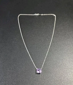 Collar colgante Tiffany & Co de plata de ley con amatista brillante - Imagen 1 de 8