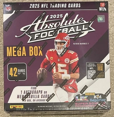 2025 Panini Absolute NFL Football Mega Box - Factory Sealed - Qty - In Hand - Image 1 of 4