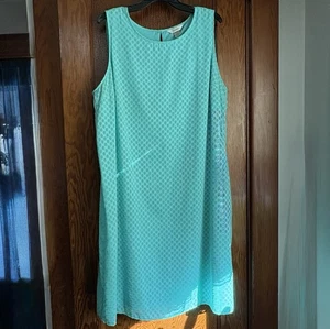 CJ Banks Damen mintgrün gefüttert ärmelloses Kleid Größe 18W - Bild 1 von 8