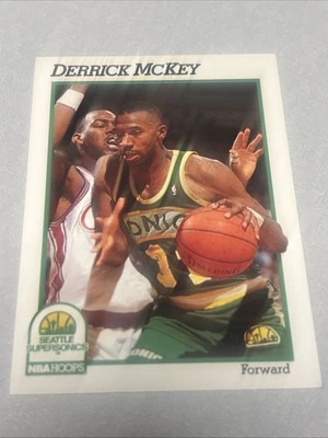 Derrick McKey 1991-92 NBA Hoops #201 Seattle SuperSonics - Image 1 of 2