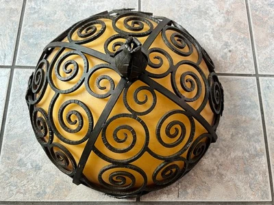 Edgar Brandt Daum estilo vidrio inspirado art deco chandalier francés Foto 1 de 4