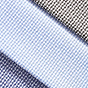 Suave 1/8" Gingham Check Shirting Poplin Fabric - 57/58" By The Yard - Picture 1 of 10