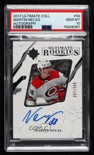 2017 Ultimate Collection Rookies /399 Martin Necas PSA 10 GEM MT Rookie Auto RC