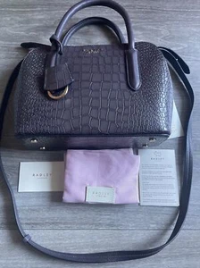 Cartera con cremallera RADLEY London Liverpool Street 2.0 SML (gris abierto) correa/manijas nuevo con etiquetas - Imagen 1 de 12