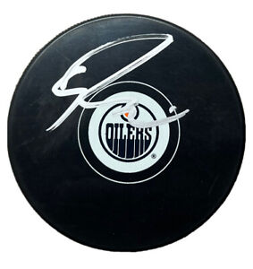 Ryan Nugent-Hopkins Edmonton Oilers Signed Autographed Puck
