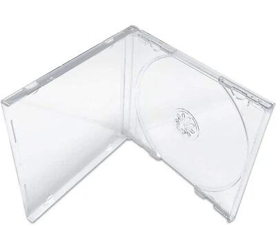 Sony PlayStation 1 PS1 PSOne Dreamcast Replacement Clear CD Disc Jewel Cases -50 - Image 1 of 4