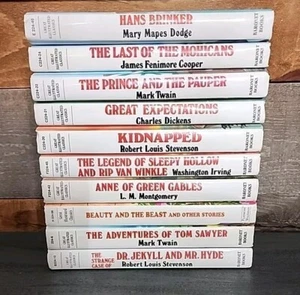 Lot Of 10 Great Illustrated Classics Hardcover -Childrens Novel Reading Books - Picture 1 of 7