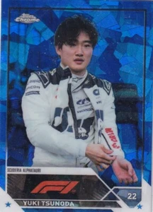Topps 2023 Chrome Formula 1 Nr. 56 Yuki Tsunoda Sapphire Refractor - Bild 1 von 2