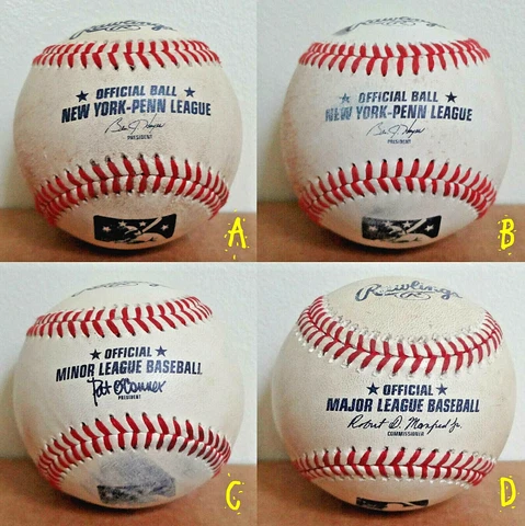 MiLB RAWLINGS NEW YORK PENN LEAGUE GAME USED BALL NYPL MINOR LEAGUE BASEBALL NY Cover