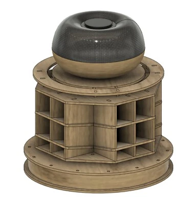 迷你收纳盒(16 瓶),DoTERRA 精油 - 旋转桦木懒 Susan — 第 1/4 张图片