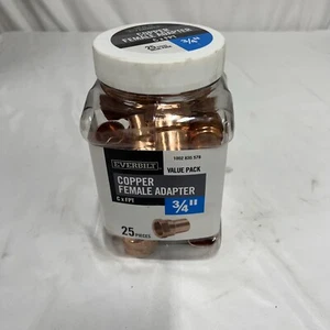 NIBCO Everbilt 3/4 pulg. Adaptador hembra cobre C x FPT MPP603 (25 piezas) - Imagen 1 de 1