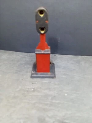 ❤️ Marx Postwar O Scale Automatic Block Signal--Red & Black  (B26) No Lights  - Image 1 of 4