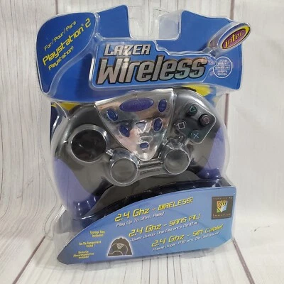 Intec PS2 Lazer Wireless Video Game Controller NEW Sealed  - Image 1 of 4