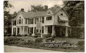 Poughkeepsie NY -VAN WAGENEN'S GIFT SHOP ON ROUTE 44- Postcard Dutchess Turnpike - Picture 1 of 1
