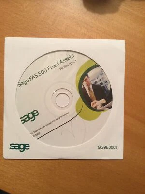 Brand New Sage 500 Fixed Assets Version 2010.1 CD. - Image 1 of 2