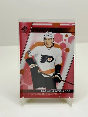 2022-23 UD SP Authentic Isaac Ratcliffe RC Limited Red Future Watch Flyers #118 - Image 1 of 2