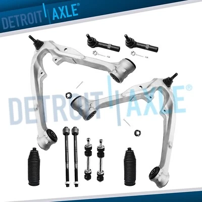10pc Front Lower Control Arms Tie Rods Sway Bars for Chevy Silverado Sierra 1500 Foto 1 de 4